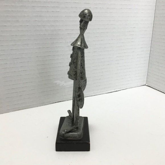 Vintage Plastic Silver Black Clown Made in Italy - Picture 6 of 7